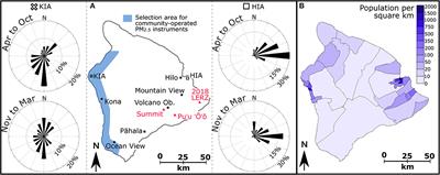 Spatial and Temporal Variations in SO2 and PM2.5 Levels Around Kīlauea Volcano, Hawai'i During 2007–2018